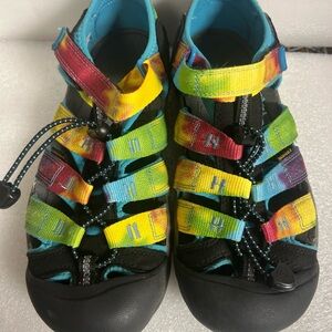 KEEN Newport H2  Rainbow Tie Dye Water Shoes Sandals Size 6